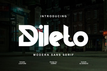 Dileto | Modern Sans Serif 