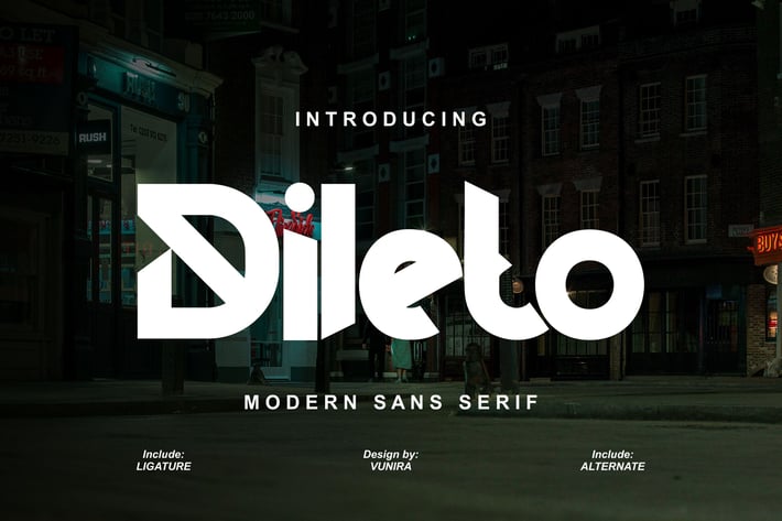 Dileto | Modern Sans Serif 
