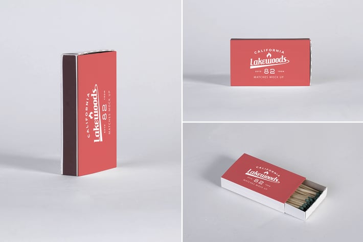 Matches Box Mock Up