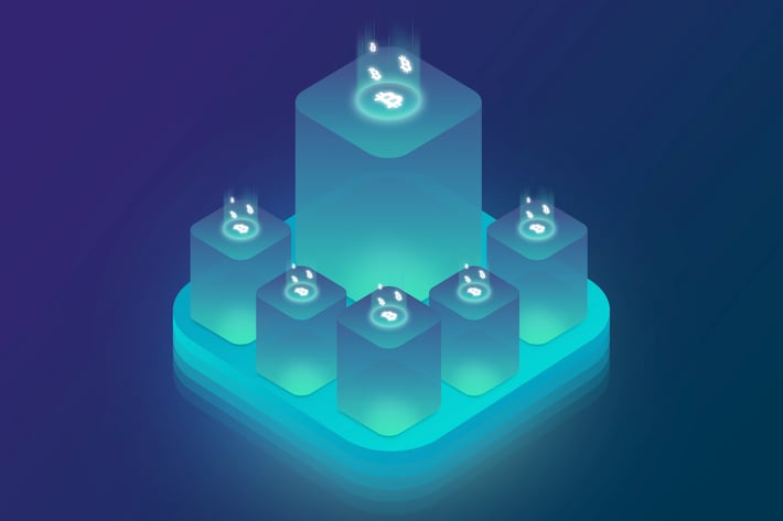 Isometric Ico Cryptocurrency Server Illustrations 