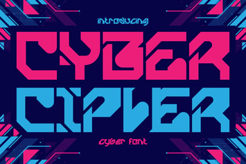 Cyber Cipher - Cyber Font
