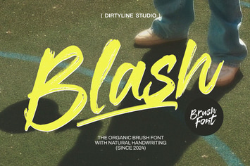 Dx Blash - Brush Font Lettering