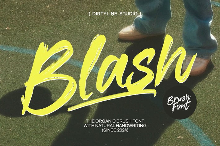 Dx Blash - Brush Font Lettering