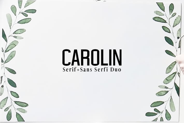 Carolin Duo Font Family Pack