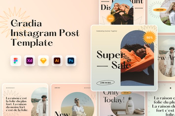 Gradia Instagram Post Template