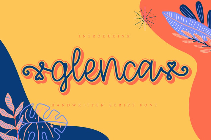 Glenca | Handwritten Script Font