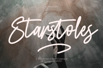 Starstoles Signature Script Typeface