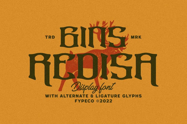 Gins Redisa - Medieval Display Font