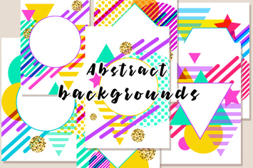 Modern Geometric Abstract Backgrounds