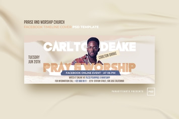 Praise & Worship Church Facebook Timeline Cover