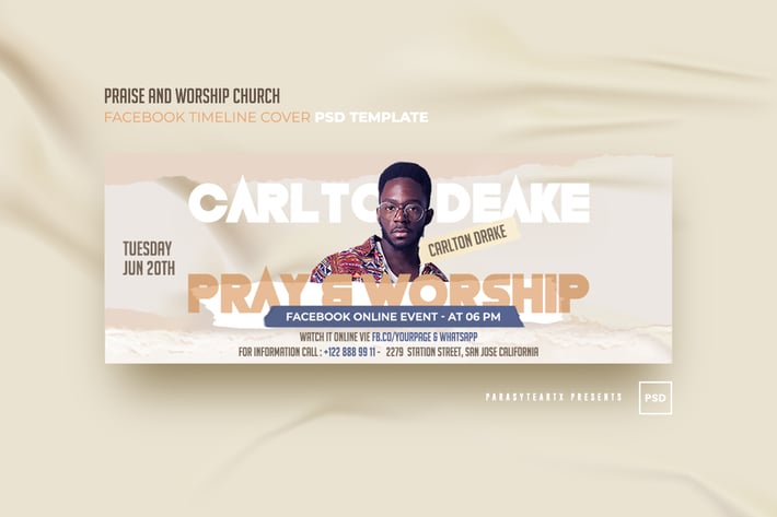 Praise & Worship Church Facebook Timeline Cover
