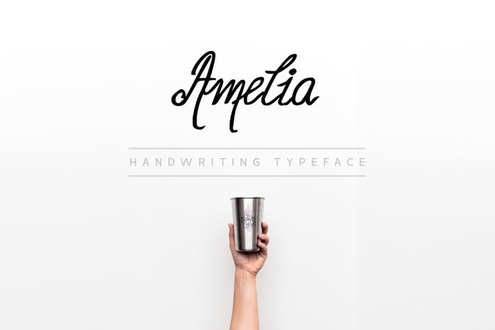 Amelia - Beautiful Handwriting / Calligraphy Font