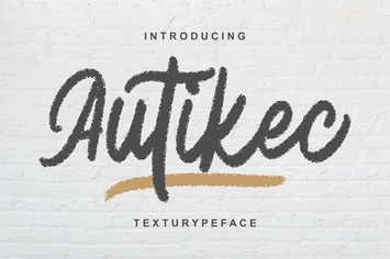 Autiec Texturype Face Font