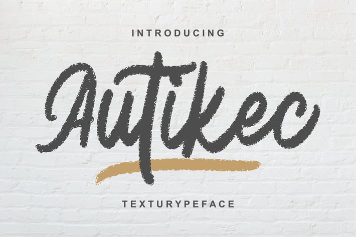 Autiec Texturype Face Font