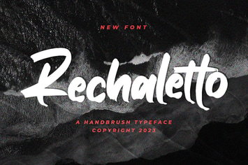 Rechaletto - Brush Font