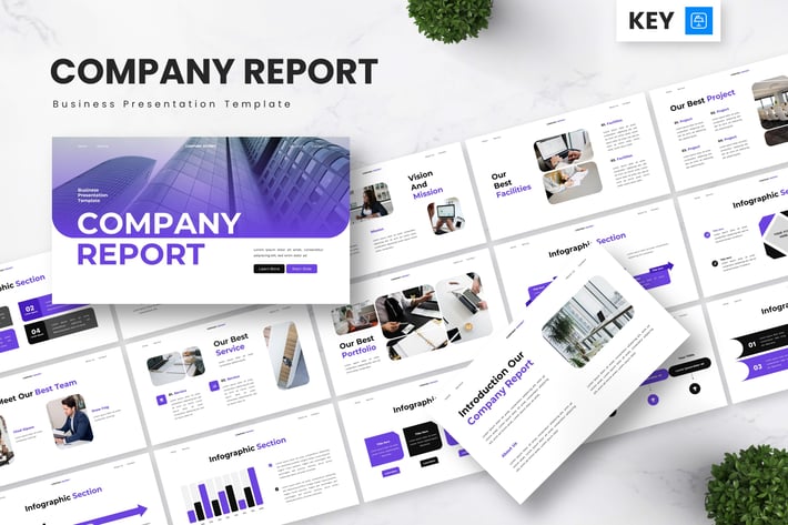 Company Report - Business Keynote Templates