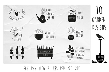 10 Garden Designs, Compositions 