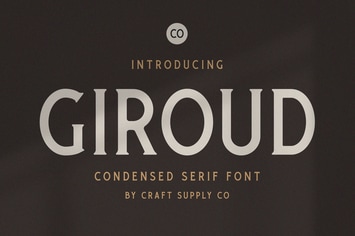 Giroud - Condensed Serif Font