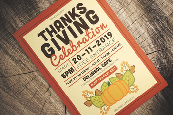 Thanksgiving Celebration Flyer