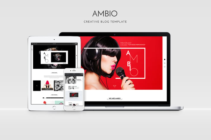 Ambio — Unique Personal Blog | Magazine PSD Theme