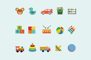 15 Children's Toy Icons
