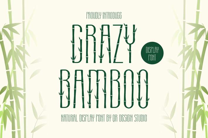 Crazy Bamboo - Nature Font