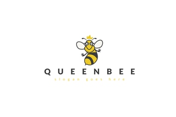 Queen Bee Logo Template