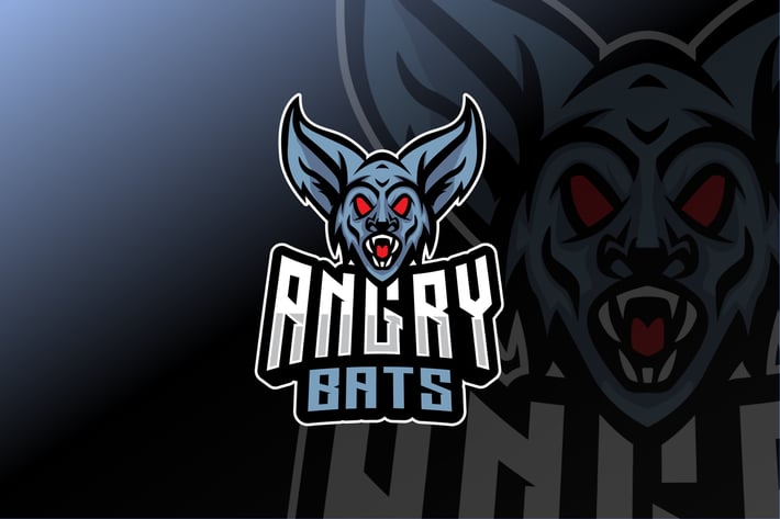Angry Bats Sport and Esport Logo Template