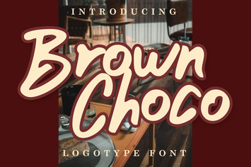 Brown Choco  Logo Font