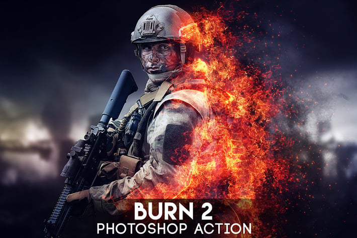 Burn 2 Photoshop Action