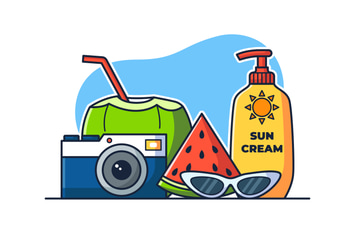 Summer Element Illustration