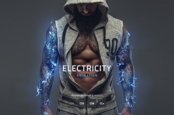 Electricity Animated Photoshop Action