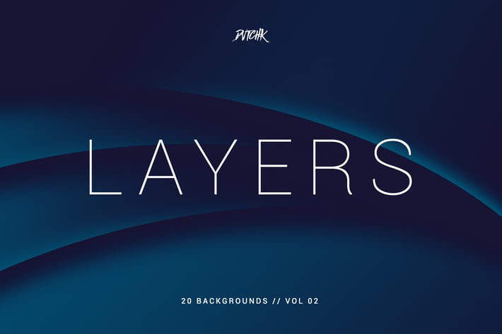 Layers | Wavy Curves Backgrounds | Vol. 02