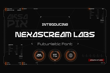 Nexascream Labs - Futuristic Display Font