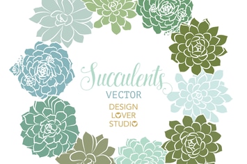 Vector floral elements