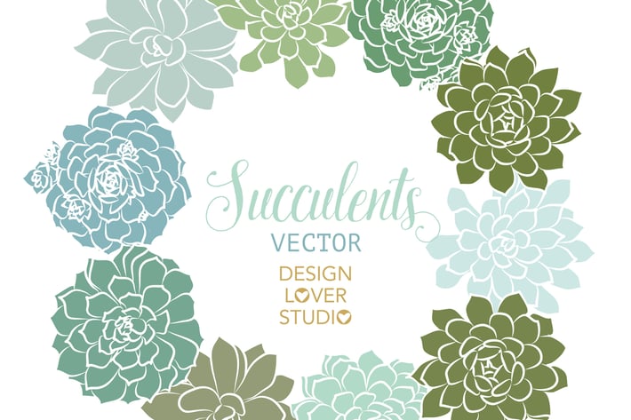 Vector floral elements