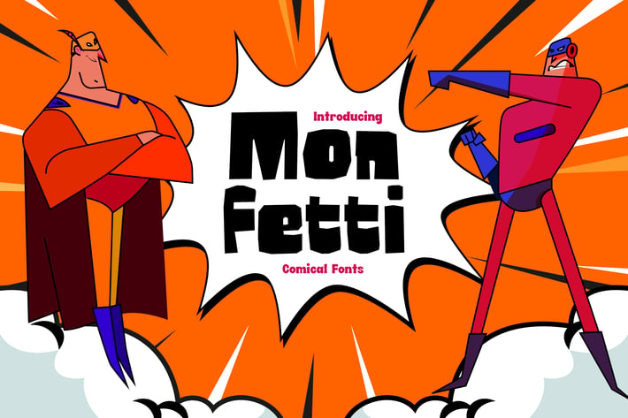 Monfetti - Playful Comic Fonts