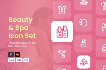 Beauty & Spa Icon Set