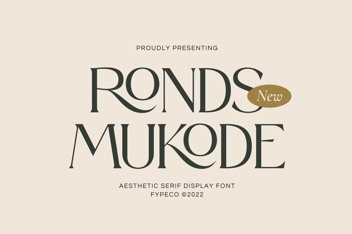Ronds Mukode - Aesthetic Serif Font