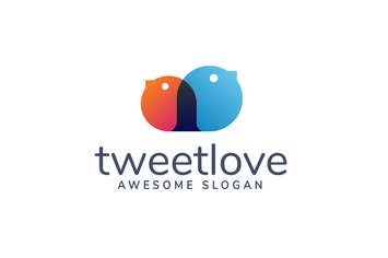 Tweet Love Logo Template