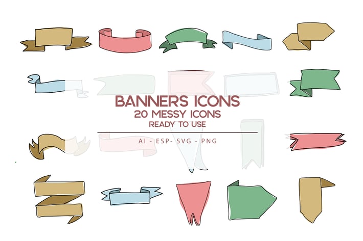 Banners Icons set