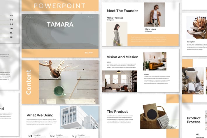 Tamara - Brandbook Powerpoint Template