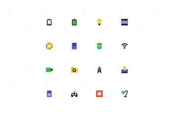 Technology - colorful material design icons