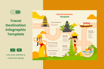 Travel Guide Infographic Template: Bali