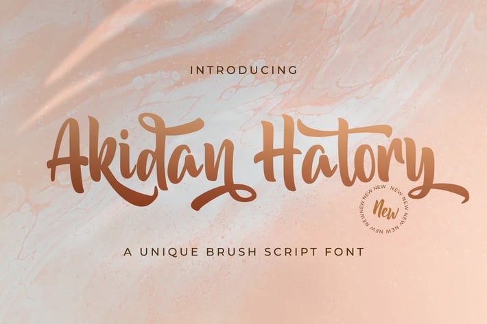 Akidan Hatory - Bold Script Font