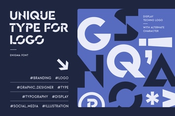Enigma - Techno Logo Font