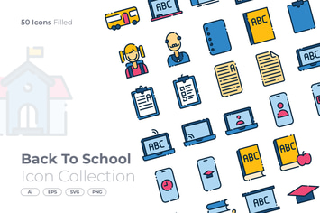 Back To School Filled Icon
