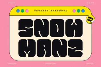 Snow Manz - Groovy & Funky Font