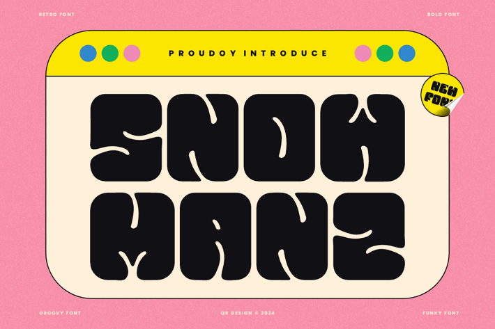 Snow Manz - Groovy & Funky Font
