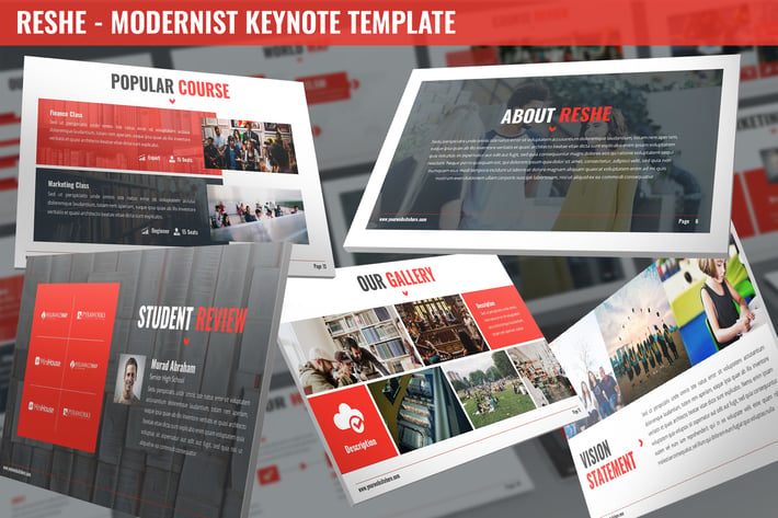 Reshe - Modernist Keynote Template